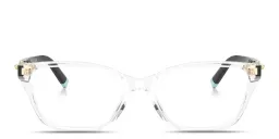 Shop TIFFANY Tiffany HardWear Wide Rectangle Eyeglasses in Clear online.