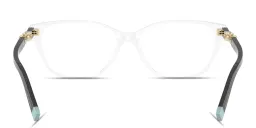 Shop TIFFANY Tiffany HardWear Wide Rectangle Eyeglasses in Clear online.