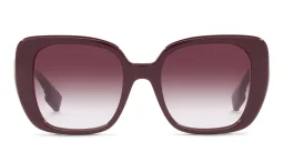 Shop BURBERRY Oversized Square Sunglasses in Bordeaux online.