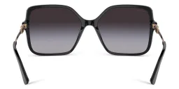 Shop BVLGARI Oversized Square Sunglasses in Black online.