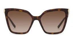 Shop BVLGARI Oversized Cat-Eye Sunglasses in Havana online.
