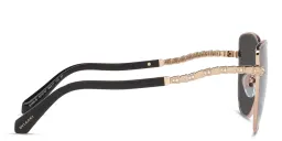 Shop BVLGARI Cat-Eye Sunglasses in Pink Gold online.
