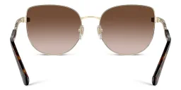 Shop BVLGARI Cat-Eye Sunglasses in Pale Gold online.