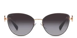 Shop BVLGARI Cat-Eye Sunglasses in Rose Gold online.