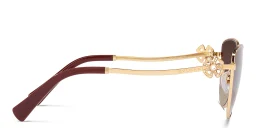 Shop BVLGARI Cat-Eye Sunglasses in Pink Gold online.