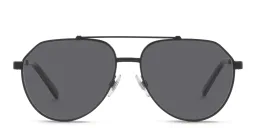 Shop Dolce & Gabbana Pilot Sunglasses in Matte Black online.