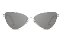 Shop Dolce & Gabbana Cat-Eye Sunglasses in Silver online.