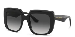 Shop Dolce & Gabbana Oversized Square Sunglasses in Black online.