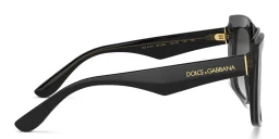 Shop Dolce & Gabbana Oversized Square Sunglasses in Black online.