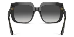 Shop Dolce & Gabbana Oversized Square Sunglasses in Black online.