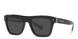 Shop Dolce & Gabbana Square Sunglasses in Black online.