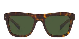 Shop Dolce & Gabbana Square Sunglasses in Havana online.