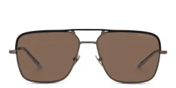 Shop GIORGIO ARMANI Pilot Sunglasses in Matte Bronze online.