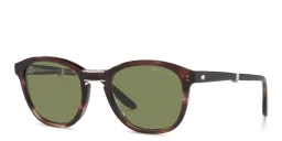 Shop GIORGIO ARMANI Square Sunglasses in Brown online.