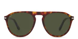 Shop PERSOL Unisex Aviator Sunglasses in Havana online.