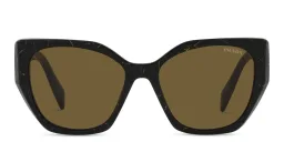 Shop PRADA Pillow Sunglasses in Havana online.
