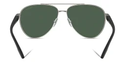 Shop Prada Linea Rossa Aviator Sunglasses in Silver online.