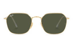 Shop Ray-Ban Jim Unisex Irregular Sunglasses in Gold online.