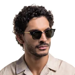 تسوق نظارات شمسية نيو كلوب ماستر بإطار غير منتظم للجنسين راي بان بلون أسود على ذهبي أونلاين.