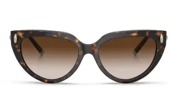 Shop TIFFANY Cat-Eye Sunglasses in Havana online.