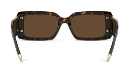 Shop TIFFANY T Motif Unisex Rectangle Sunglasses in Havana online.