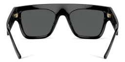 Shop VERSACE 90s Vintage Logo Sunglasses in Black online.