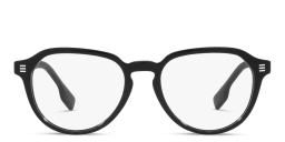 Shop BURBERRY Panthos Eyeglasses in Black online.