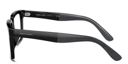 تسوق نظارات طبية مربّعة واسعة جورجو أرماني بلون أسود أونلاين.