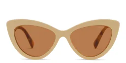 Shop MIU MIU Cat-Eye Sunglasses in Beige online.