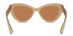 Shop MIU MIU Cat-Eye Sunglasses in Beige online.
