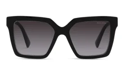 Shop MIU MIU Oversized Square Sunglasses in Black online.