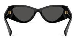 Shop MIU MIU Cat-Eye Sunglasses in Black online.