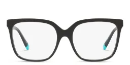 Shop TIFFANY Square Eyeglasses in Black online.