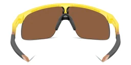 Shop Oakley Resistor Kids Half-Rim Mask Sunglasses in Yellow online.