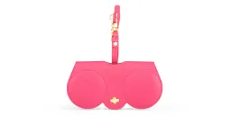 Shop ANY-DI Fuchsia Leather Glasses Case online.