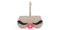 Shop ANY-DI Kiss Leather Glasses Case in Brown online.