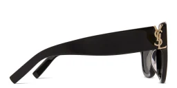 Shop SAINT LAURENT Cat-Eye Sunglasses in Black online.