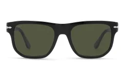 Shop PERSOL Unisex Square Sunglasses in Black online.