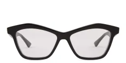 Shop BOTTEGA VENETA Cat-Eye Eyeglasses in Black online.