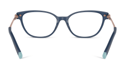 Shop TIFFANY T Motif Cat-Eye Eyeglasses in Opal Blue online.