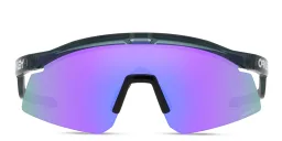 Shop Oakley Hydra Half-Rim Mask Sunglasses in Crystal Black online.