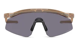 Shop Oakley Hydra Half-Rim Mask Sunglasses in Brown online.