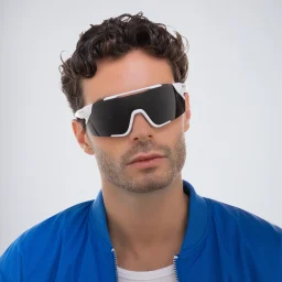 Shop SMITH Unisex Wide Irregular Sunglasses in Black online.