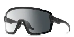 Shop SMITH Unisex Wide Irregular Sunglasses in Black online.