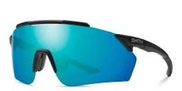 Shop SMITH Unisex Rimless Wide Irregular Sunglasses in Black online.