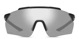 Shop SMITH Unisex Rimless Wide Irregular Sunglasses in Black online.