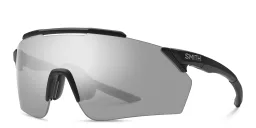 Shop SMITH Unisex Rimless Wide Irregular Sunglasses in Black online.