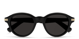 Shop Cartier Première de Cartier Round Sunglasses in Black online.
