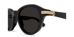 Shop Cartier Première de Cartier Round Sunglasses in Black online.