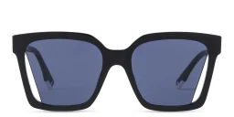 Shop FENDI Fendi Way Oversized Square Sunglasses in Black online.